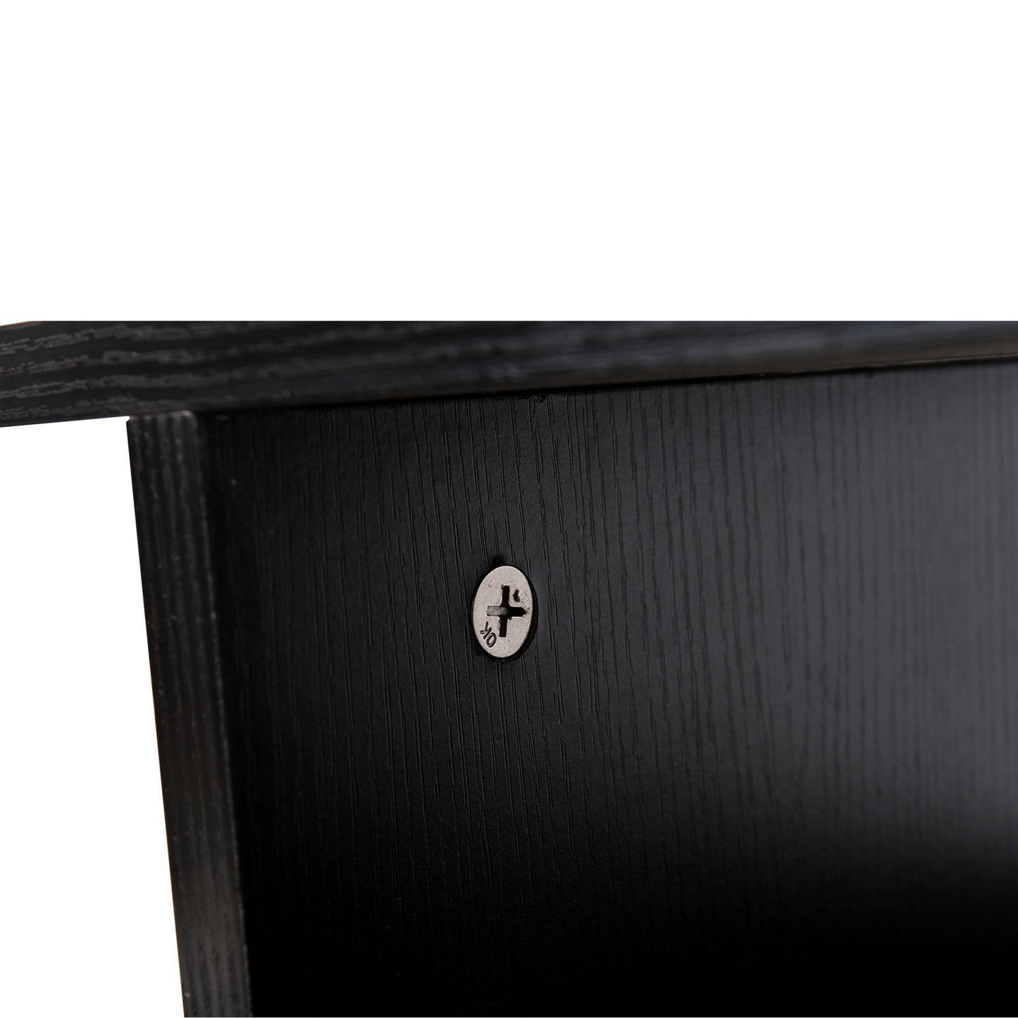 TV Stand Unit With Shelves - Black