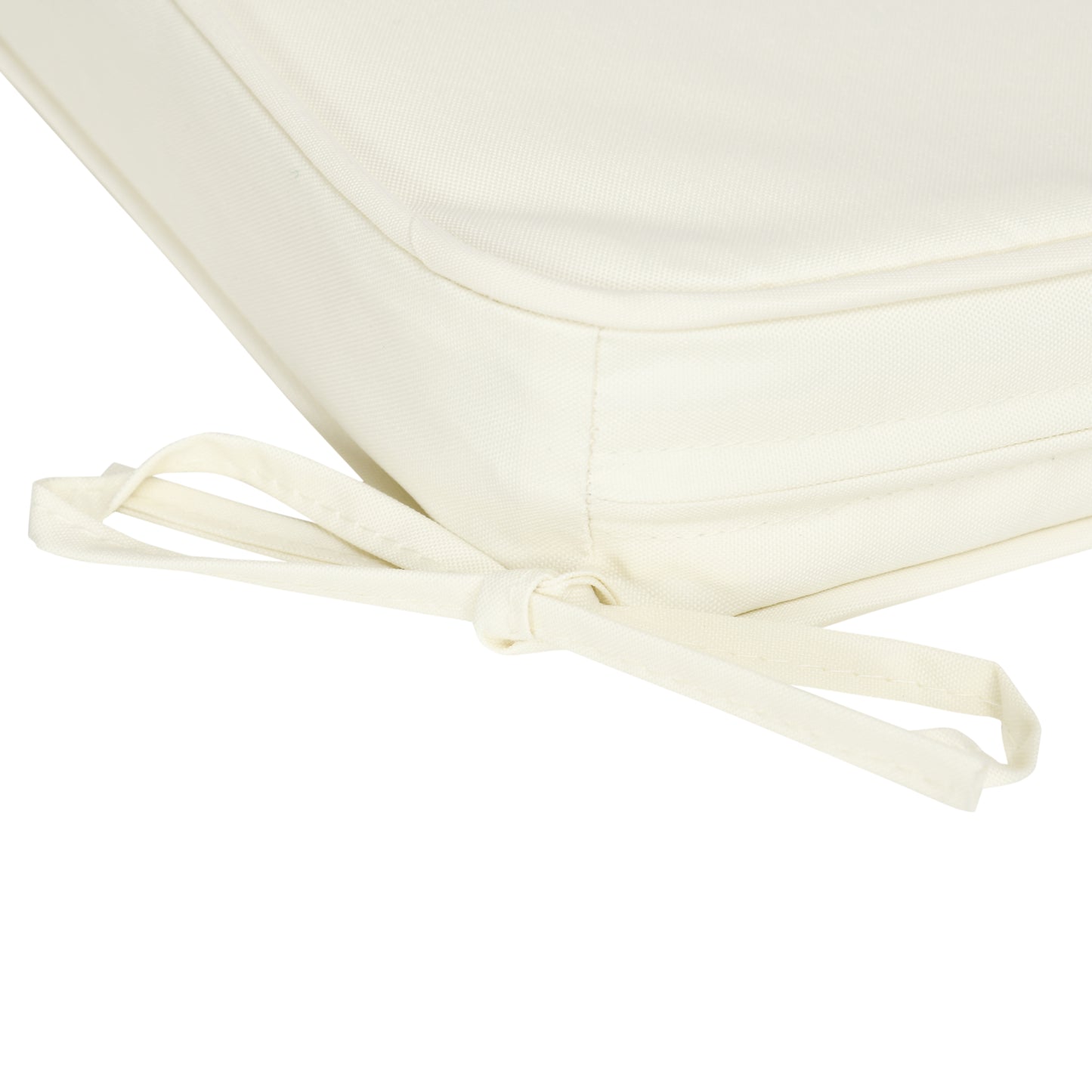 Outsunny Set of 6 Piece Garden Chair Cushions, 42Lx42Wx5T cm - Cream White