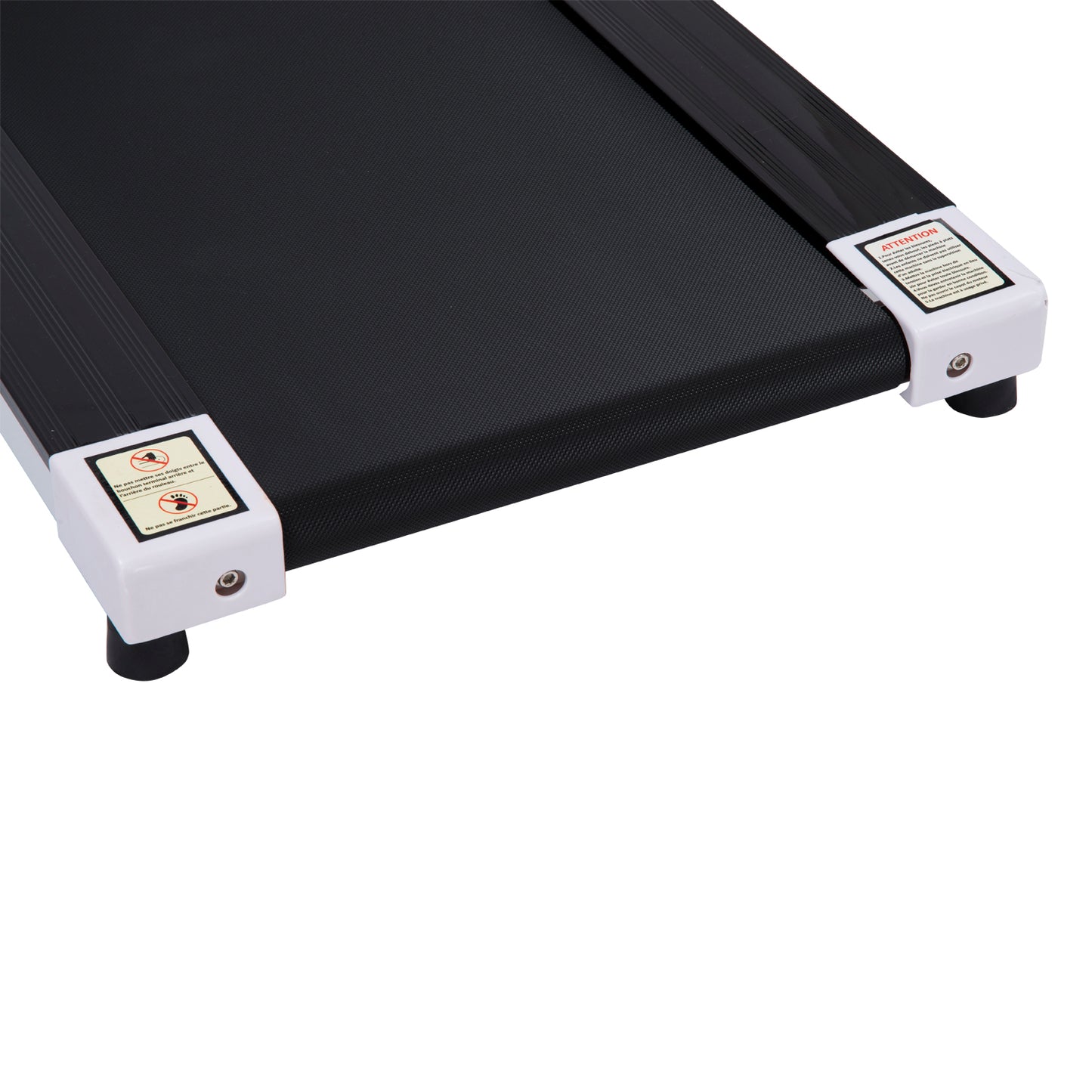 Steel Folding Motorized Home Treadmill With LCD Monitor White