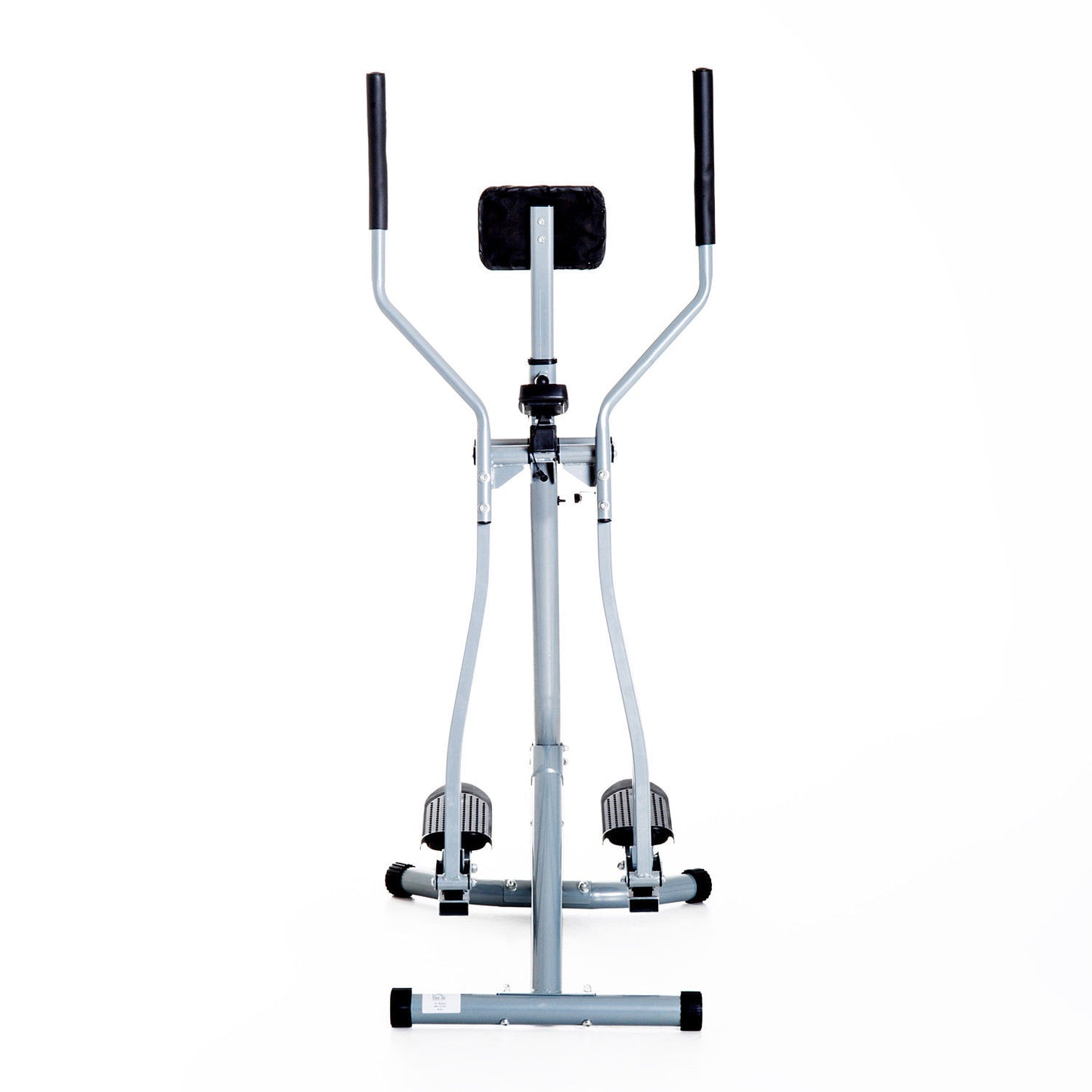 Cross Trainer Elliptical Machine Air Walker with LCD for Home Gym, Silver and Black