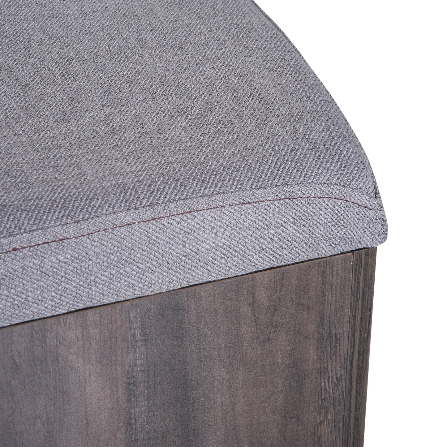 5 Piece Dining Set Garden Patio Wooden Set 4 Storage Stools Footrest Ottoman with Cushions + 1 Table Space Saving Design Indoor Outdoor