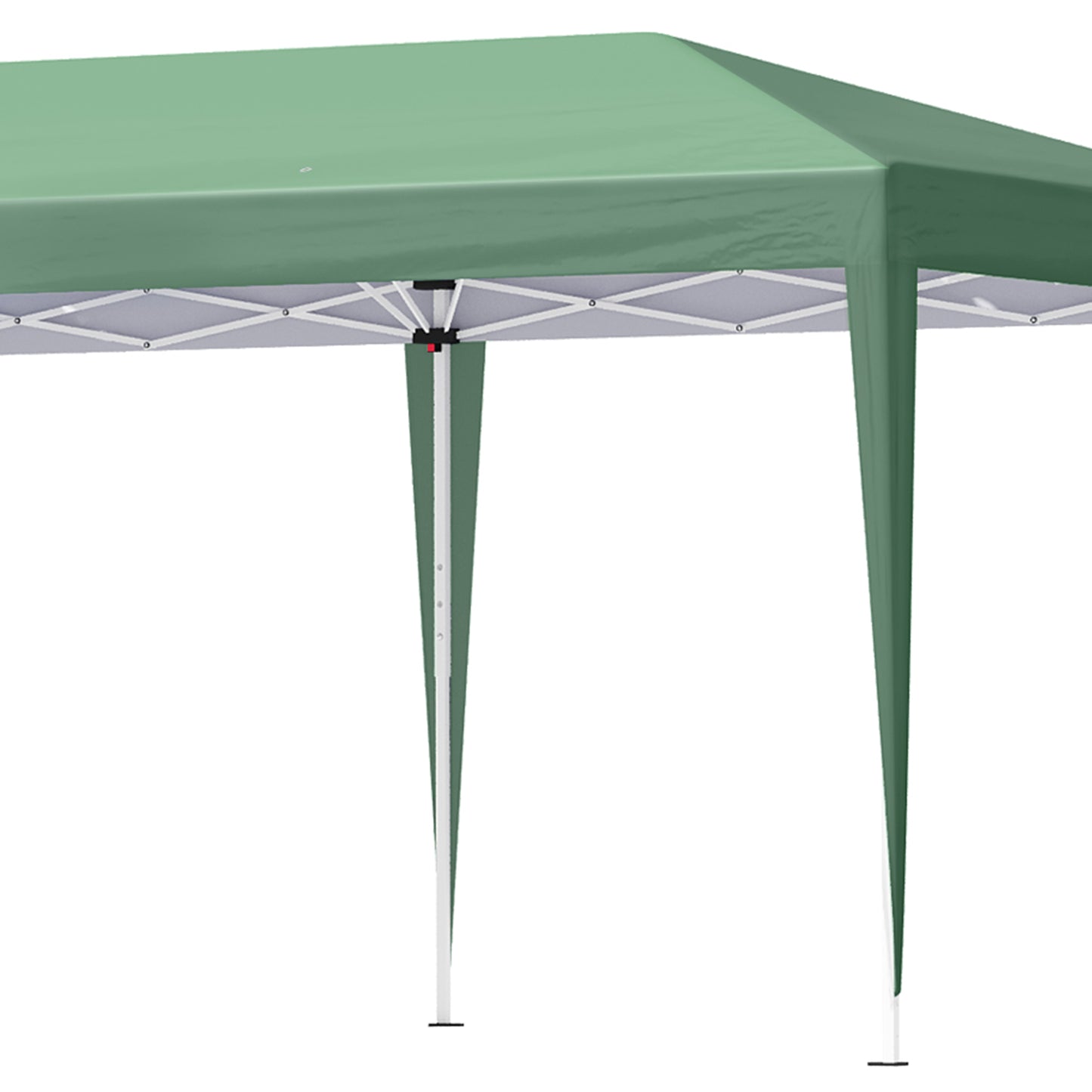 Outsunny Pop Up Gazebo, Double Roof Foldable Canopy Tent, Wedding Awning Canopy w/ Carrying Bag, 6 m x 3 m x 2.65 m, Green