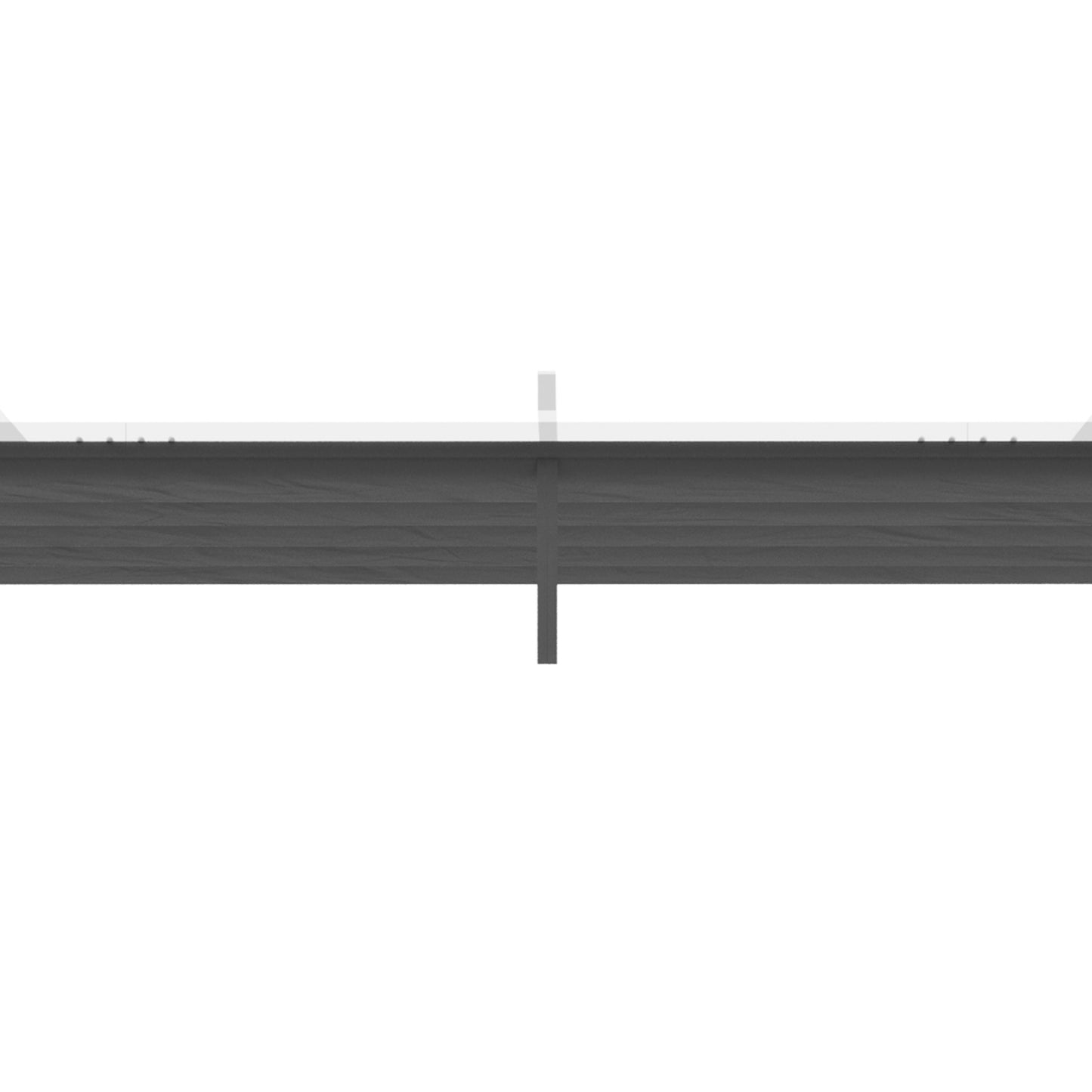 Outsunny Retractable Pergola Shade Cover, Replacement Canopy for 4 x 3 (m) Pergola, Retractable Roof, Dark Grey