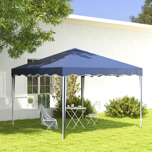 Outsunny 3 x 3m Pop Up Gazebo, Outdoor Camping Gazebo Party Tent with Carry Bag