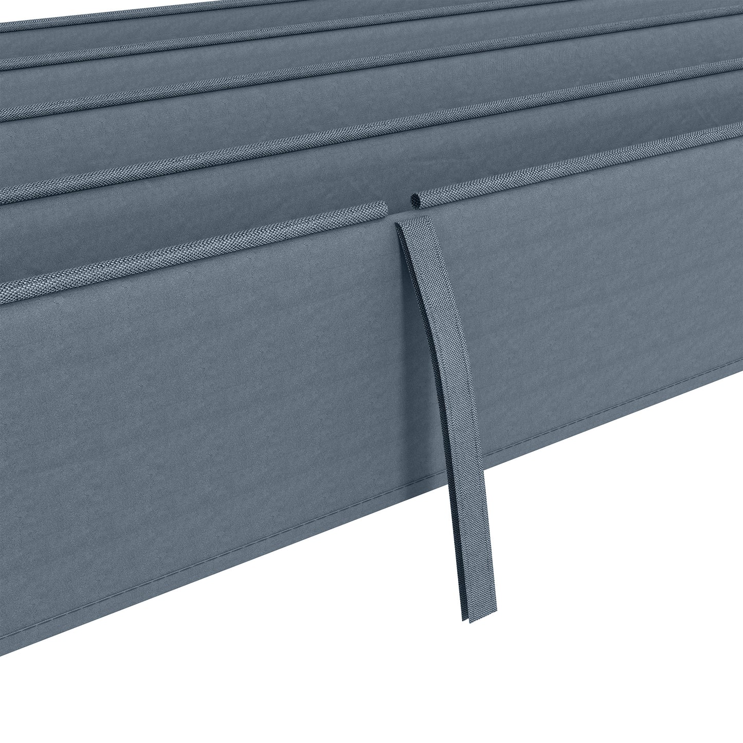 Outsunny Pergola Roof, Retractable Sun Shade Cover for 3 x 2.15m Pergola, UV30+ Protected, Dark Grey