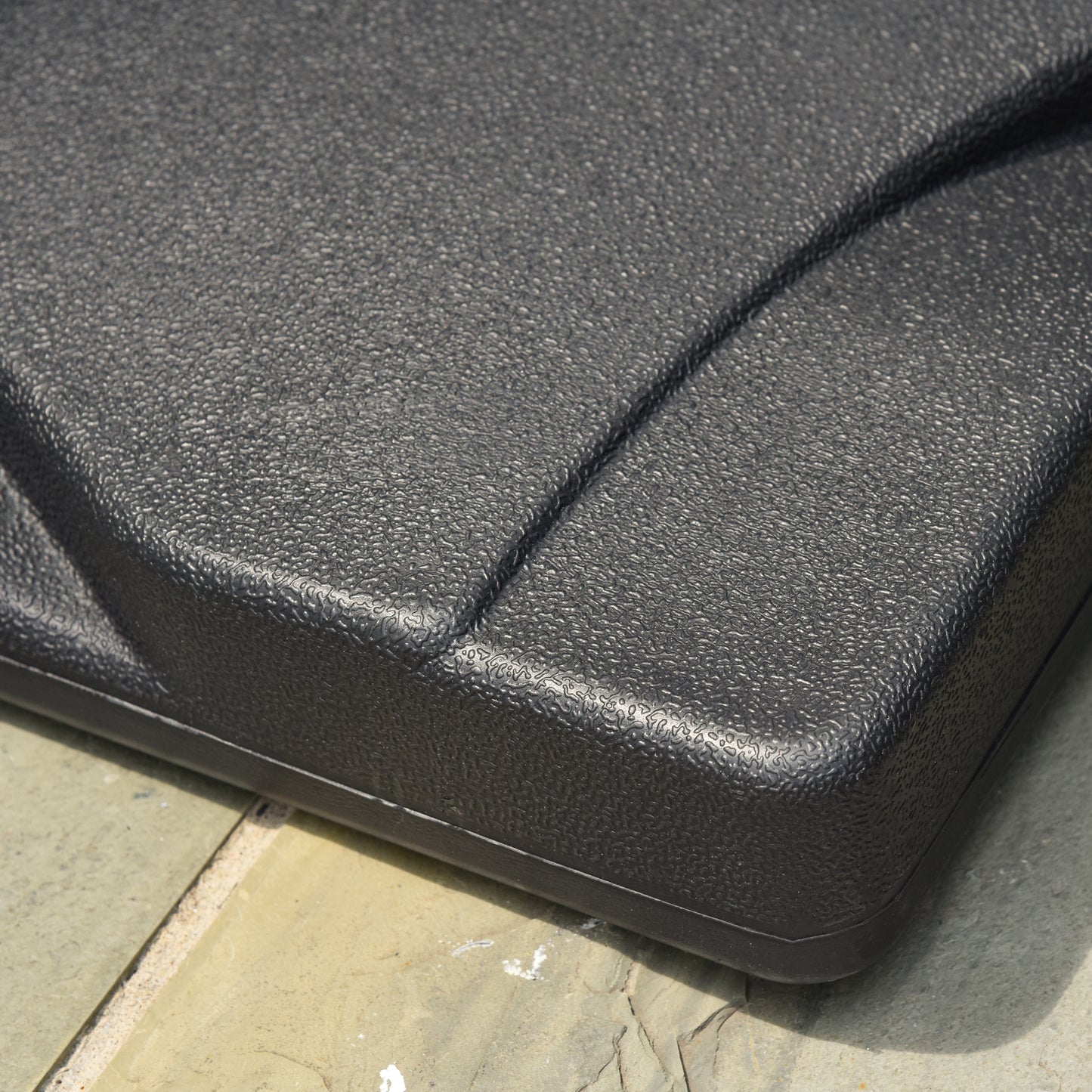 Outsunny Square Cement Parasol Base Umbrella Weight Stand Black