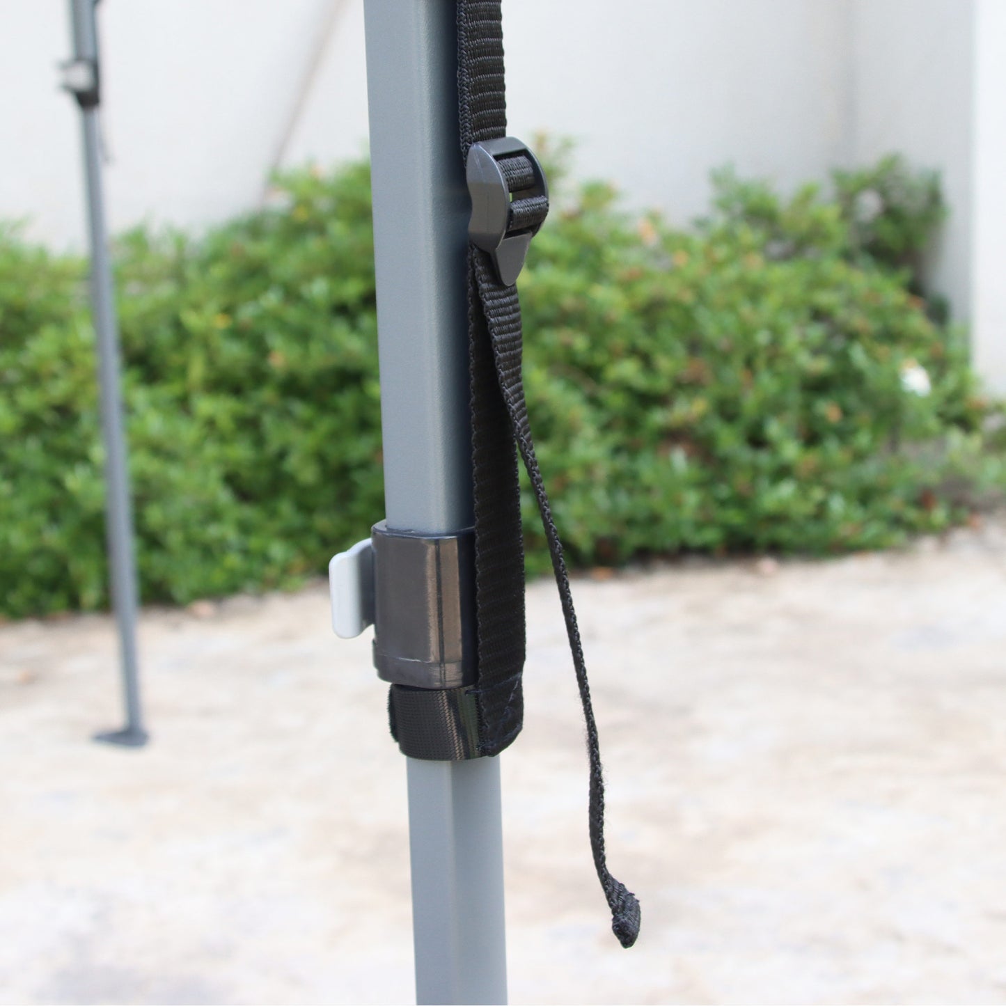 Outsunny 3x3m Pop Up Gazebo Height Adjustable Foldable Canopy Tent w/ Carry Bag, Wheels and 4 Leg Weight Bags, Blue