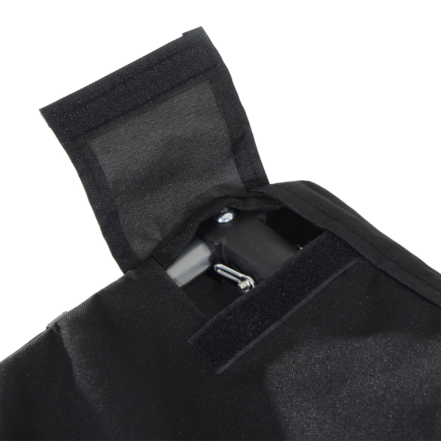 PawHut Dog Bike Trailer Steel Pet Cart Carrier for Bicycle Kit Water Resistant Travel White and Black