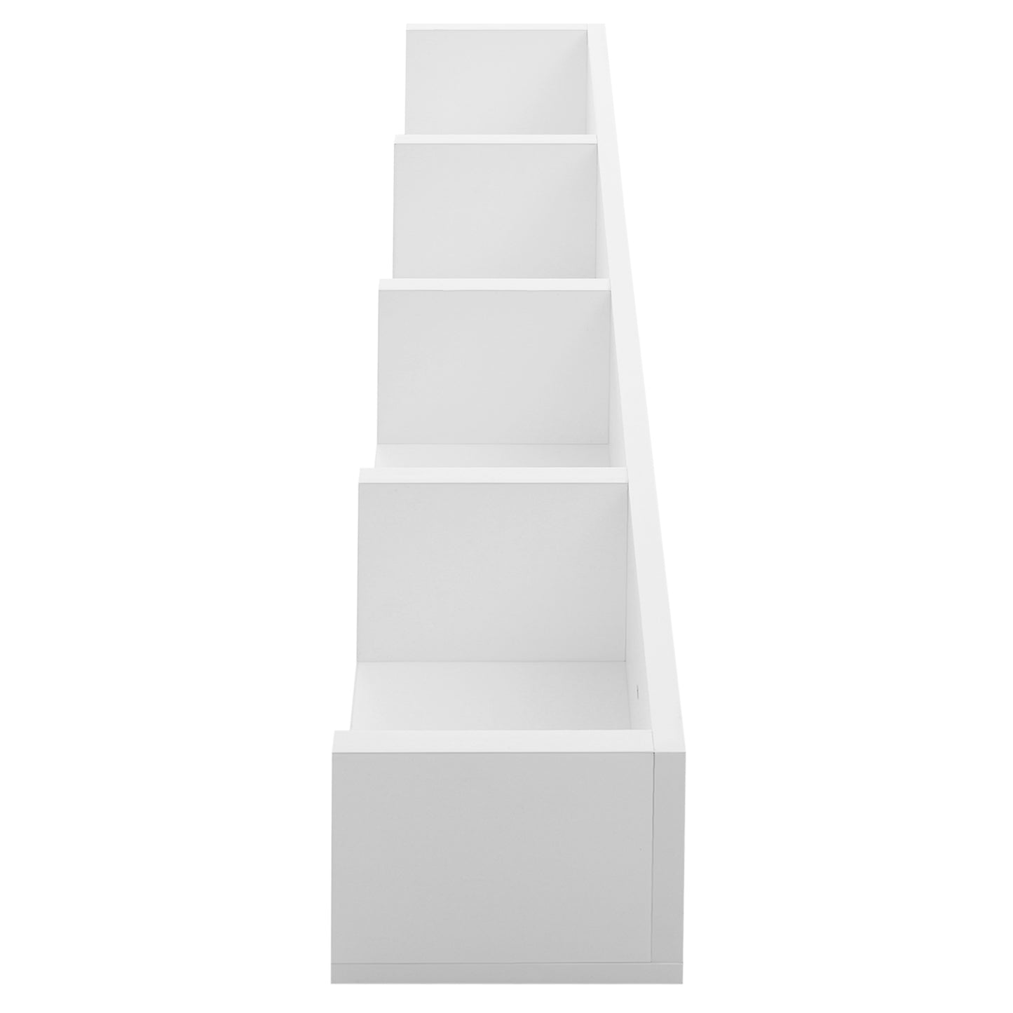 Wall Mount 84 CD / 56 DVD/Blu-ray/ Media Storage Rack 4 Cubes Wooden Shelf Organizer Unit Bookcase Display (White)