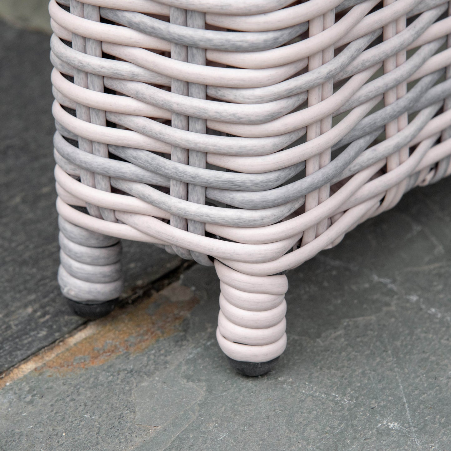 Outsunny 7 Piece Outdoor PE Rattan Dining Table Set, Patio Wicker Aluminium Chair Furniture w/ Tempered Glass Table Top, Grey