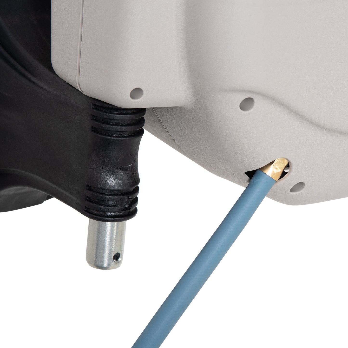 Outsunny Retractable Hose Reel w/ Any Length Lock, Auto Rewind Slow Return System, and 180° Swivel Wall Mounted Bracket, 10m+1.6m