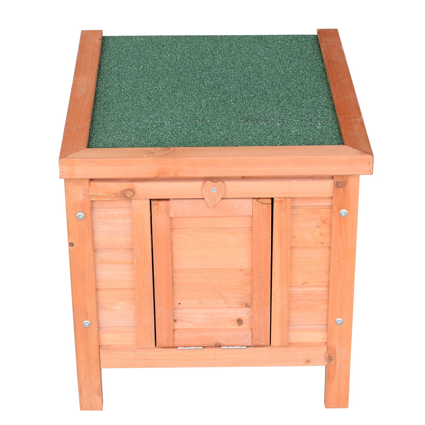 PawHut 20" Wooden Rabbit Hutch-Fir Wood