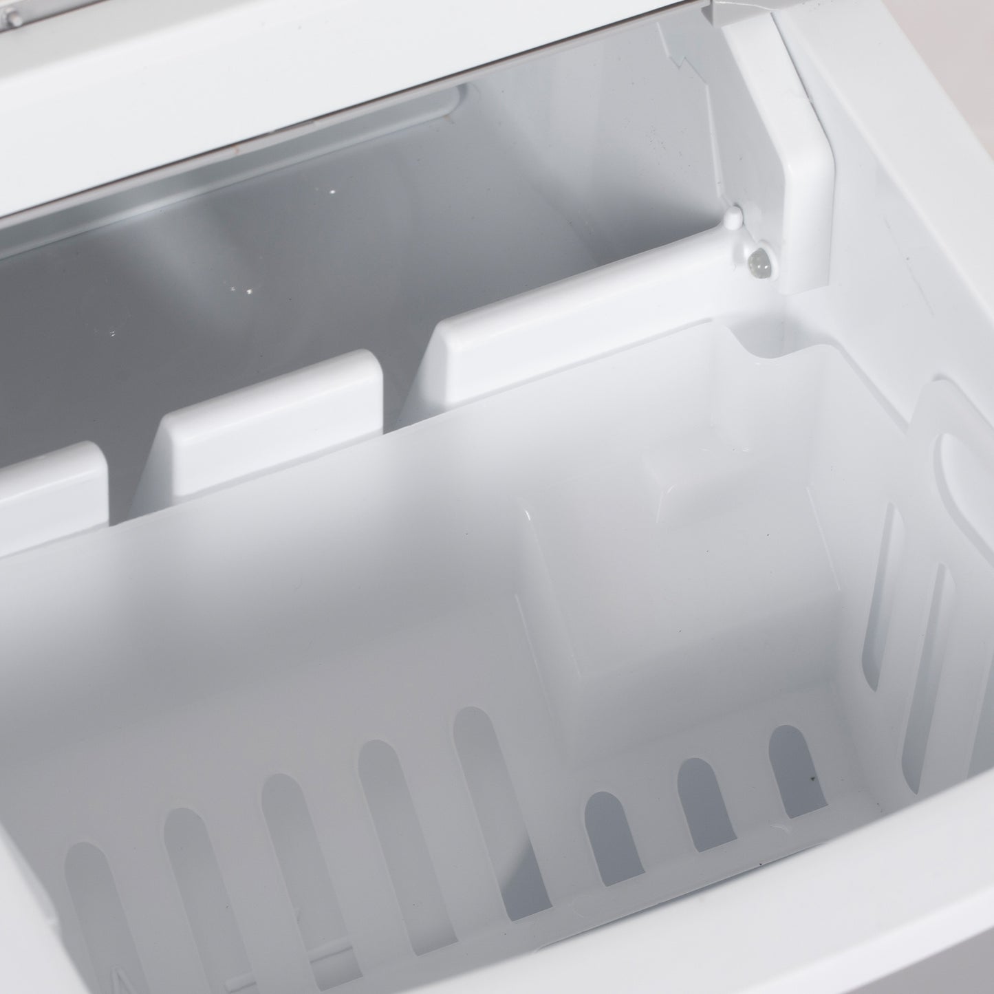 Portable Bullet Ice Cube Maker Machine Countertop, Automatic Cleaning, Visible Window Scoop And Basket For Kitchen - Silver