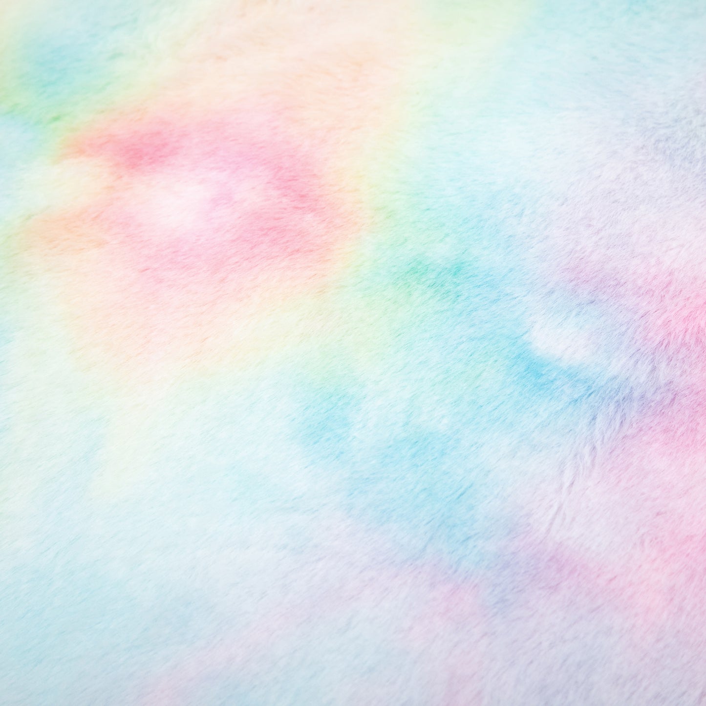 Fluffy Unicorn Office Chair | Armless Mid Back | Swivel | Sponge Padded Velvet | Adjustable Height 88-98cm | 5 Wheels | 120kg | Rainbow Multi-Colour