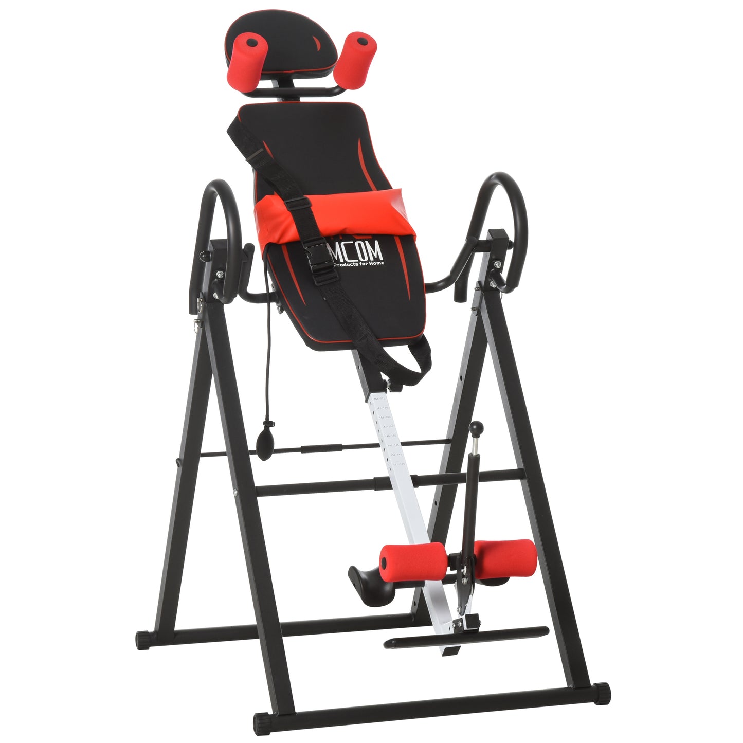 Steel Adjustable Gravity Inversion Table Red / Black