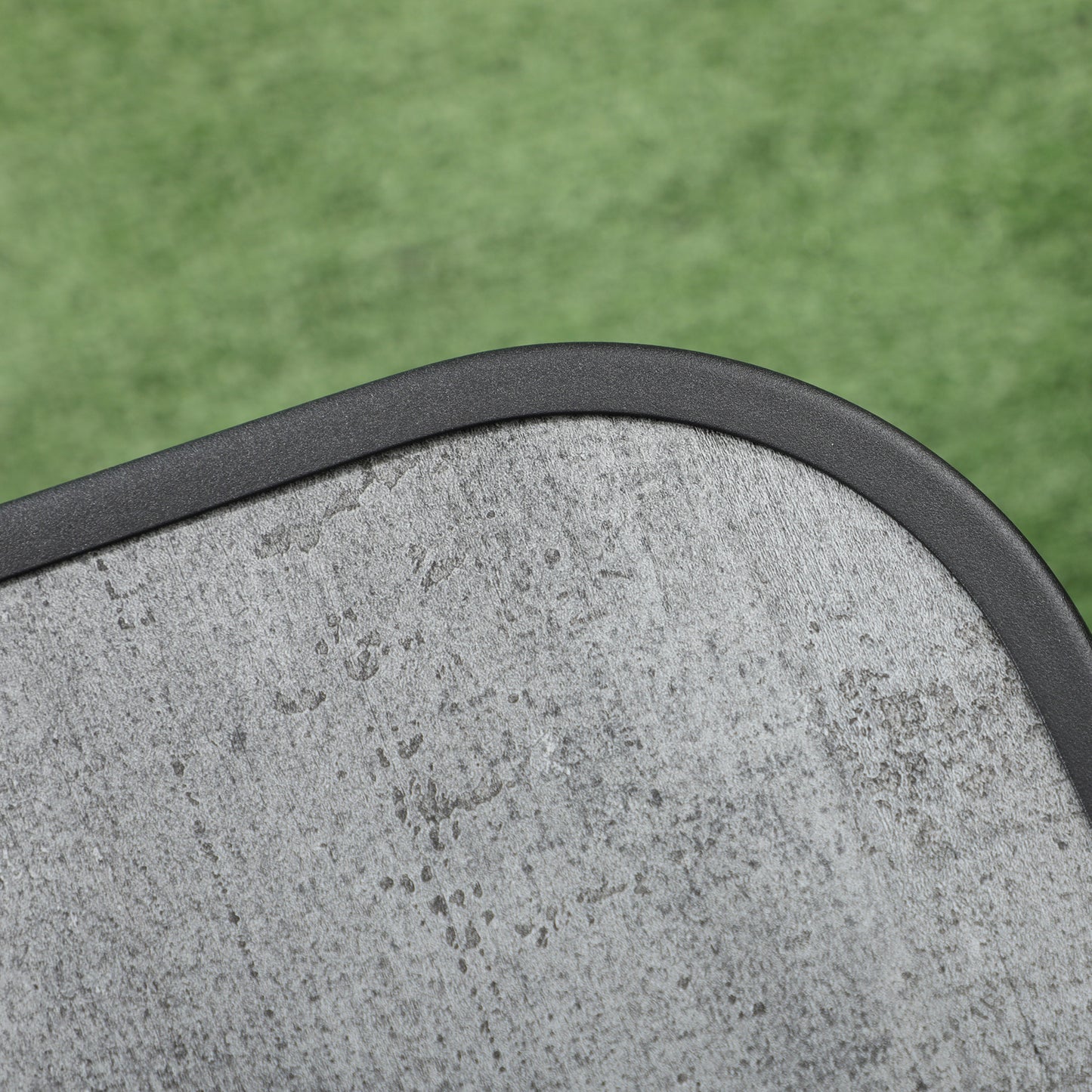 Outsunny 3 Pieces Outdoot Bistro Set, Patio Stackable Armchairs with Breathable Mesh Fabric and PSC Board Coffee Table, Black