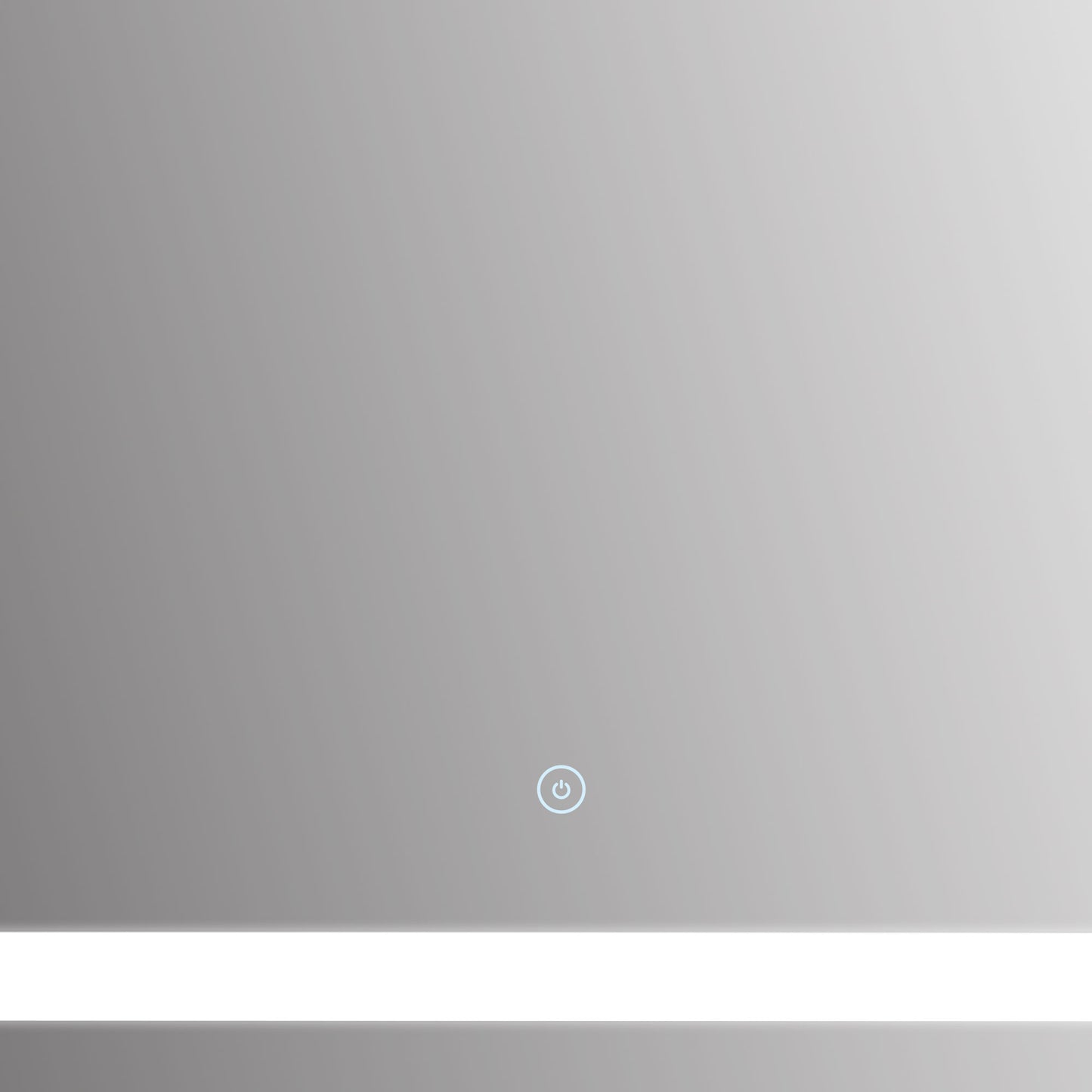 kleankin 80x60cm LED Bathroom Mirror Wall Mounted Vanity Light Illuminated w/ Touch Switch Accessories Home Furnishings