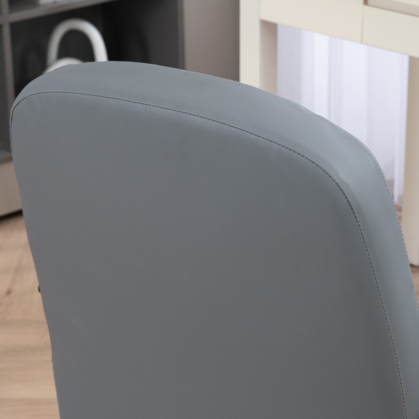 Vinsetto Swivel Executive Office Chair PU Leather Computer Desk Chair Office Furniture Gaming Seater - Grey