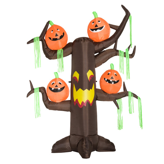 Halloween Inflatable Decoration Ghost Tree, 2.4m, 6 LED lights