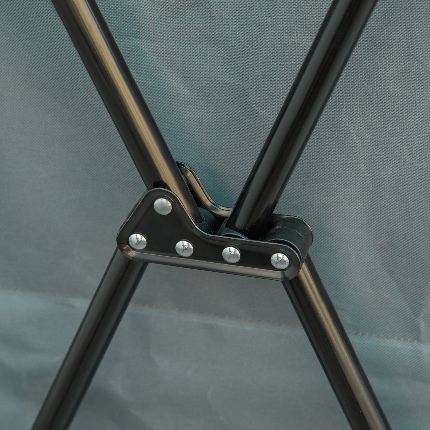 Outsunny Camping Cupboard, Aluminium Foldable Kitchen Station Cook Table w/ Storage Shelves and Carrying Bag for BBQ Party Picnic Backyard