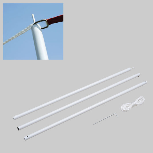 Outsunny Sail Shade Poles With Eye Bolt Kit