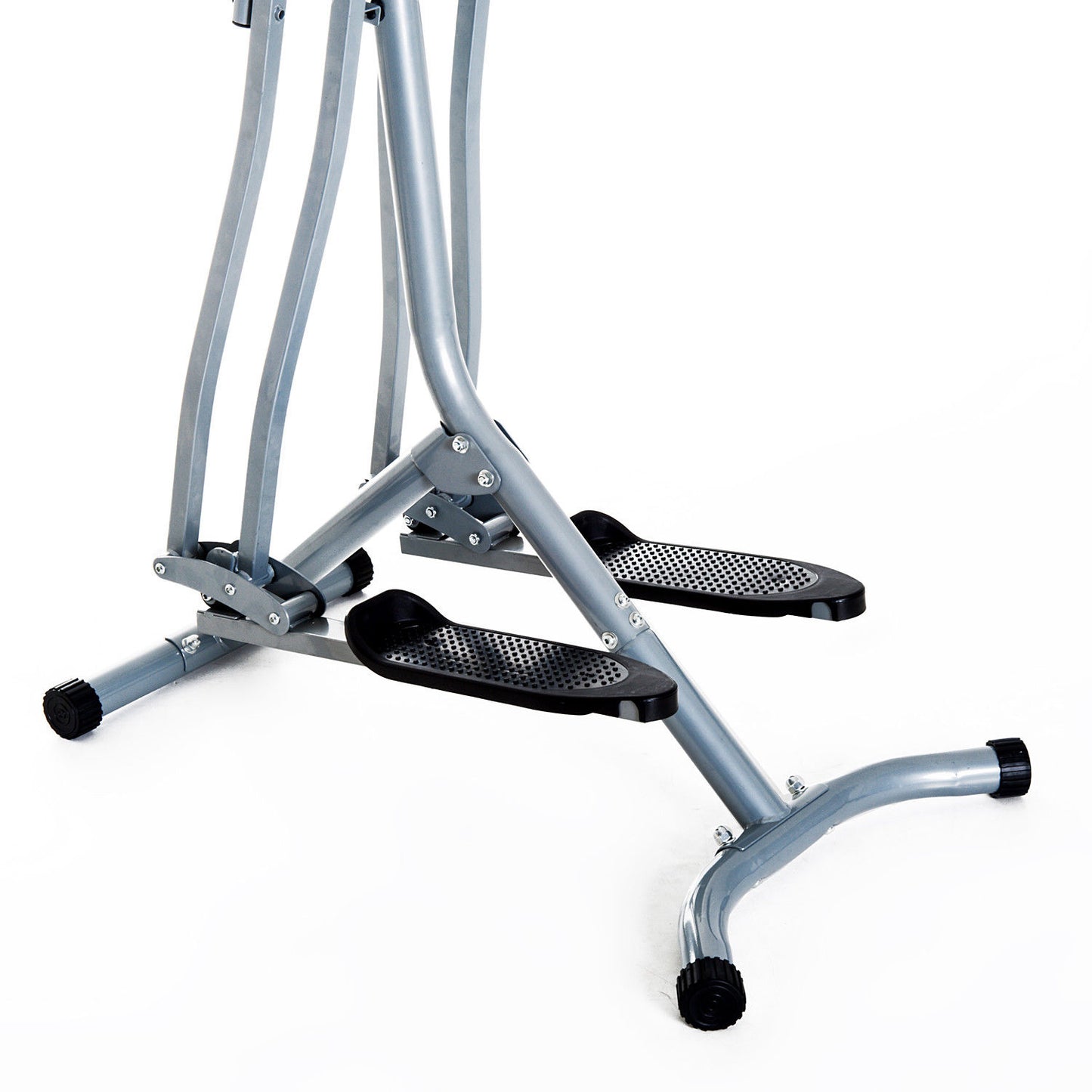 Cross Trainer Elliptical Machine Air Walker with LCD for Home Gym, Silver and Black