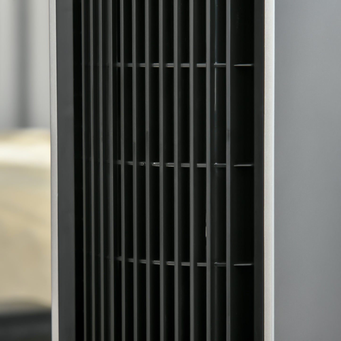 Oscillating Tower Fan for Bedroom with Anion, 3 Speed, 12h Timer, LED Sensor Panel, Remote Controller, 39", Silver