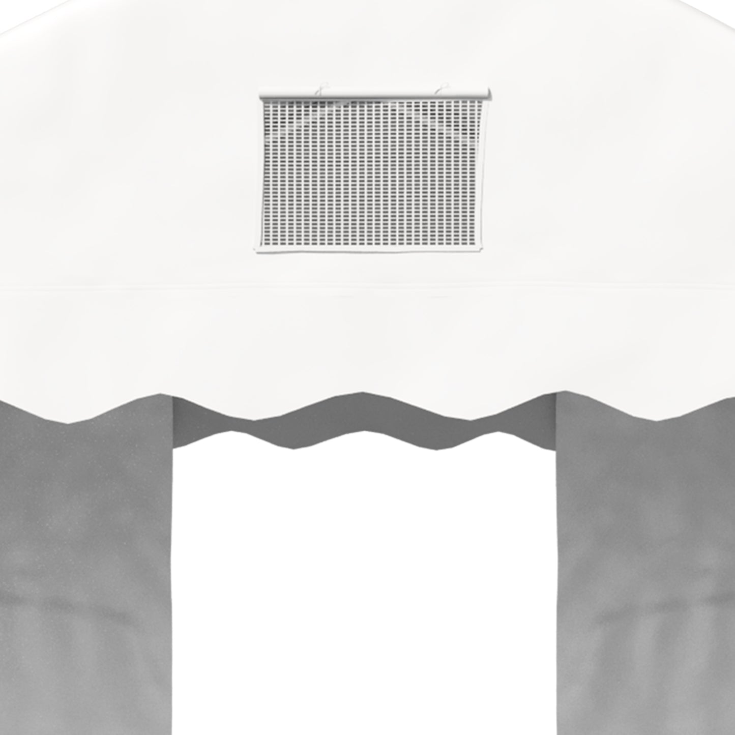 Outsunny 6 x 3 m Gazebo Canopy Party Tent with 4 Removable Side Walls and Windows for Outdoor Event, White