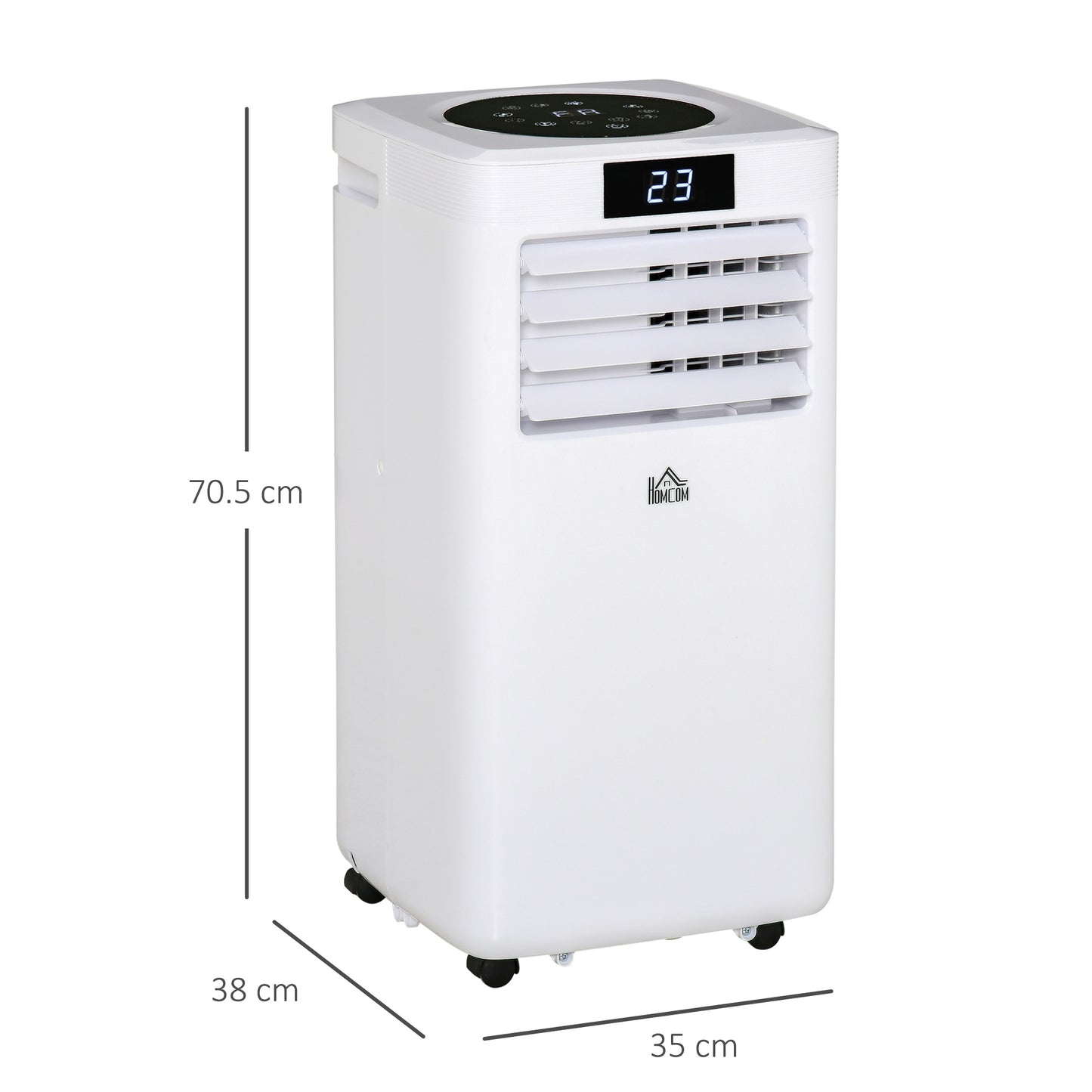 Air Conditioner Portable AC Unit for Cooling Dehumidifying Ventilating with Remote Controller, LED Display, Timer, for Bedroom, White 10000 BTU