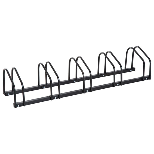 Bike Parking Rack, 130Lx33Wx27H cm, Steel-Black