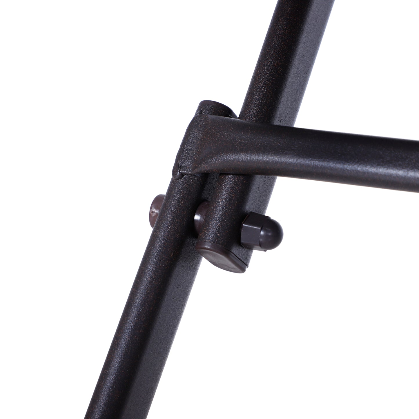 Outsunny PE Rattan Garden Furniture 2 Seater Patio Rattan Bistro Set Folding for 2 Outdoor Square Table and Chair Set (Brown)