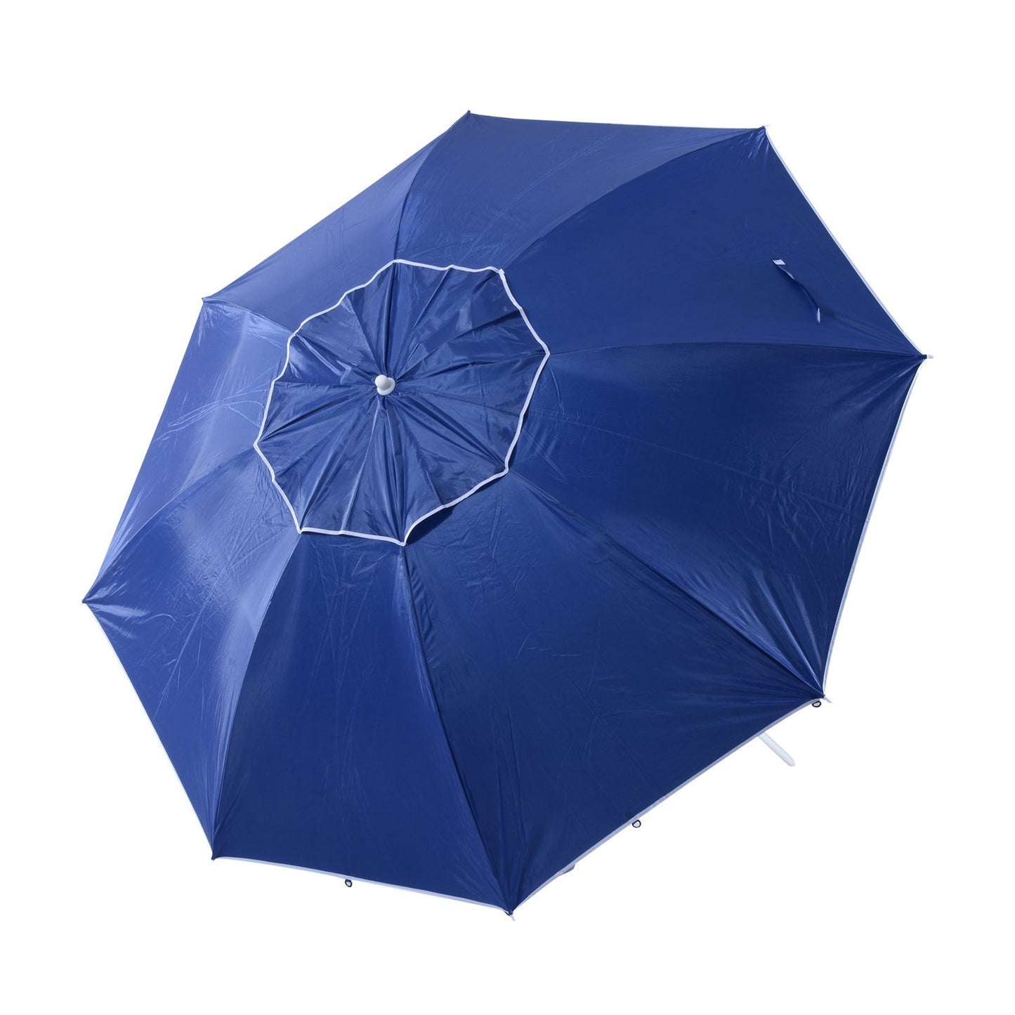 2 Metra Beach Sport Umbrella Parasol-Coated Blue Polyester/Steel