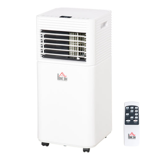 9000 BTU 4-In-1 Compact Portable Mobile Air Conditioner Unit Cooling Dehumidifying Ventilating w/ Fan Remote LED 24Hr Timer Auto Shut-Down