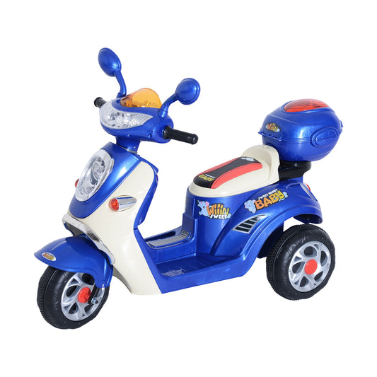 Children's Electric Ride on Toy Tricycle Car-Blue