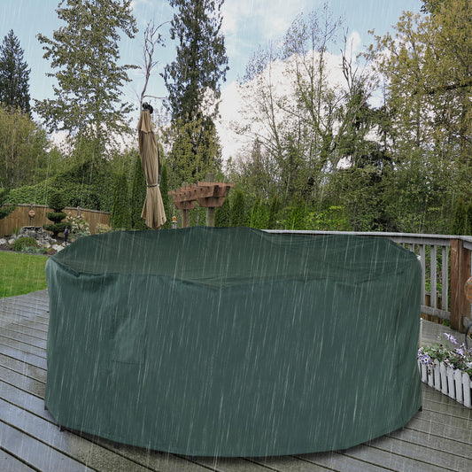 Outsunny Garden Patio Large Furniture Set Round Cover 600D Oxford Waterproof Ф193 x 80H cm