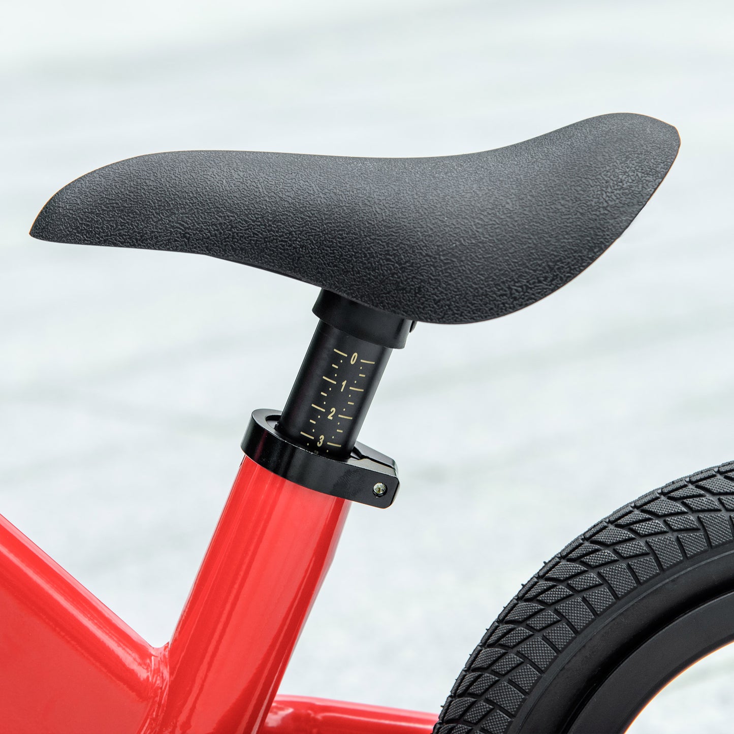 AIYAPLAY 12" Kids Balance Bike, No Pedal Training Bike for Children with Adjustable Seat, 360° Rotation Handlebars - Red