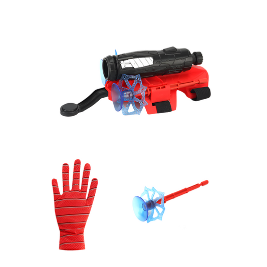 Movie Spider Man Cosplay Launcher Spider Silk Glove Web Shooters Recoverable Wristband Halloween Prop Toys for Children