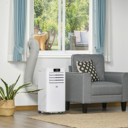 Air Conditioner Portable AC Unit for Cooling Dehumidifying Ventilating with Remote Controller, LED Display, Timer, for Bedroom, White 10000 BTU