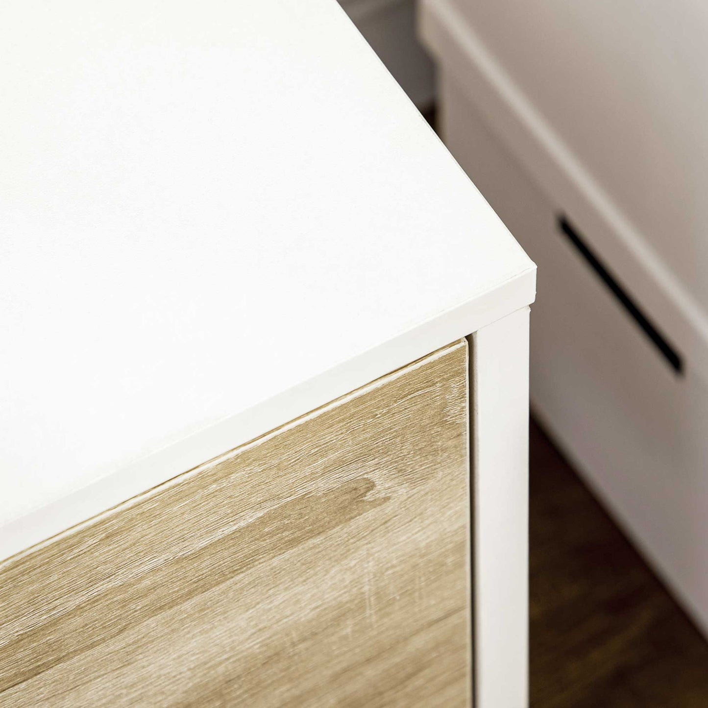 TV Unit Cabinet for TVs up to 50 Inches, TV Stand with Storage Cabinets and Drawer for Living Room and Bedroom, Natural