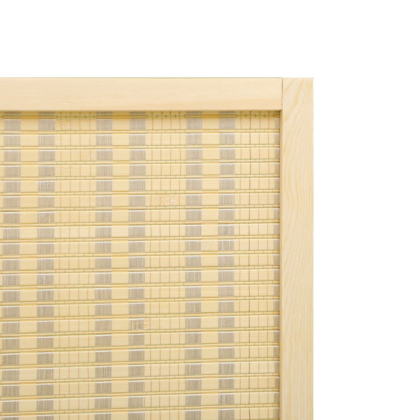 4 Panel Folding Room Divider Screen, Wall Panel Privacy Furniture, Freestanding Paravent Partition Separator for Bedroom, 180 x 180cm, Natural