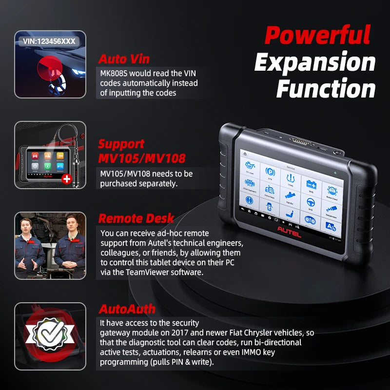 Autel MK808S Pro OBD2 Scanner Bi-Directional Diagnostic Tools All System Code Reader PK MK808BT MX808S