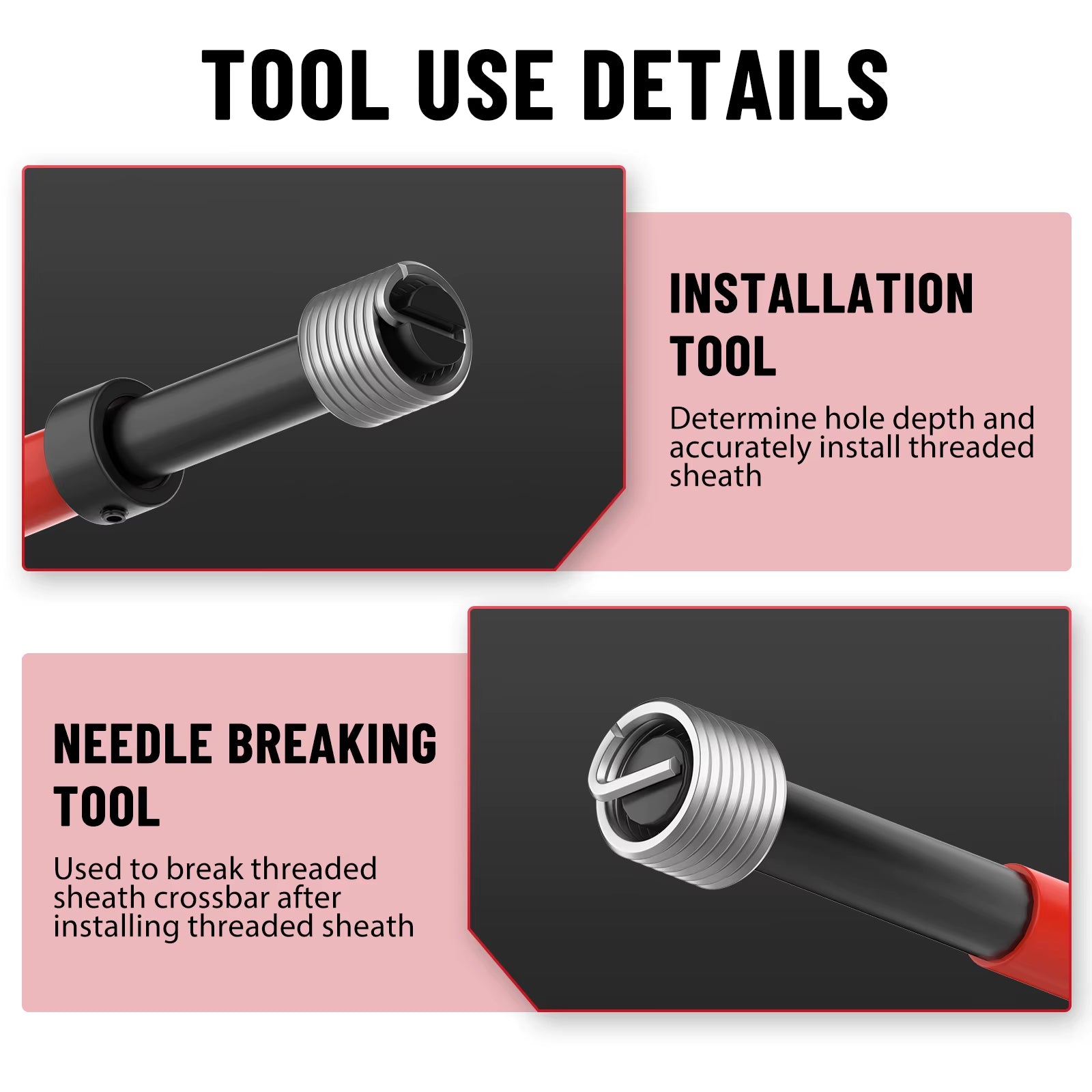 131 Piece Thread Repair Tool Kit Set, Metric M5 M6 M8 M10 M12 With HSS Drill Thread