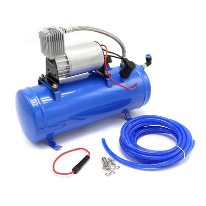 150PSI 12V DC Onboard Air Horn Compressor System Kit Suitable for Truck Cars SUV Boat Tractor RV Off-Road Vehicle