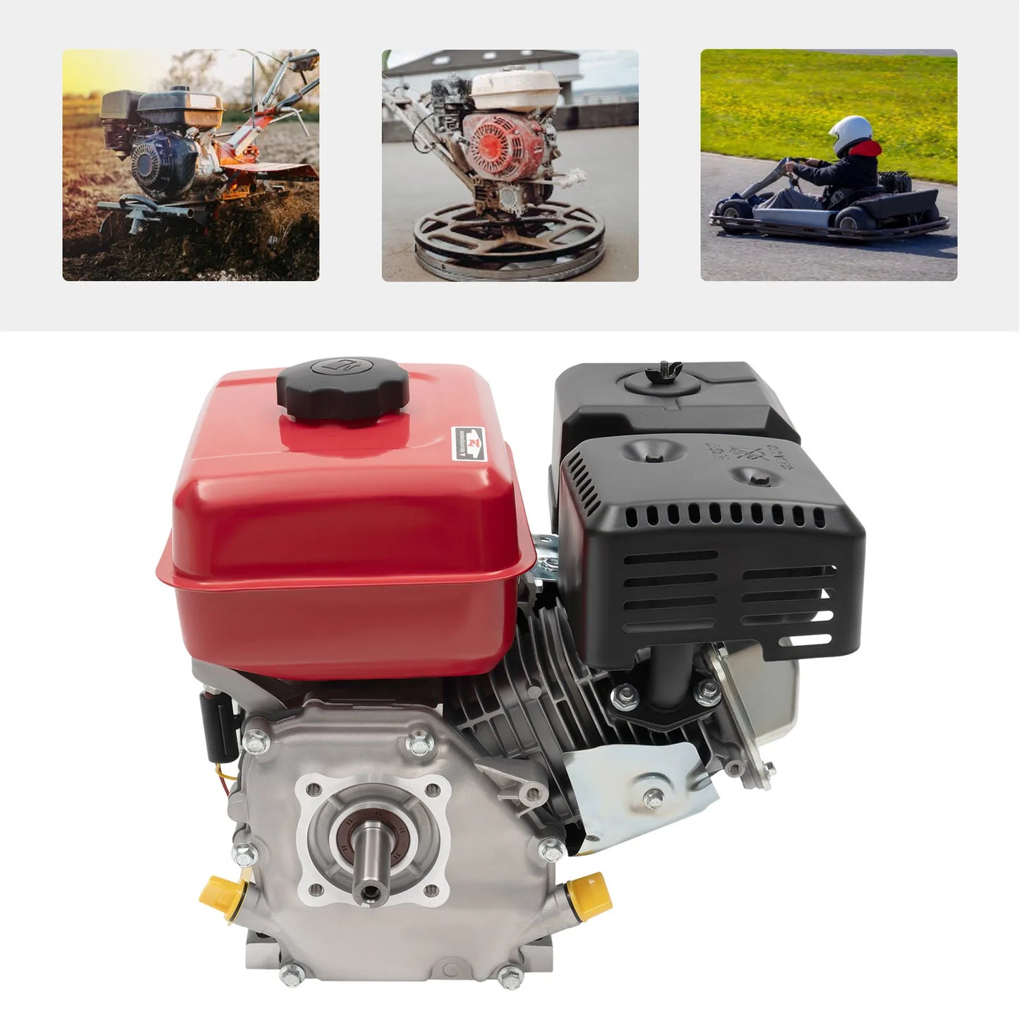 212CC 7.5HP 4 Stroke Single Cylinder Gasoline Engine Hand Start Air Cooling 3600RPM for Go-Karts Compressors