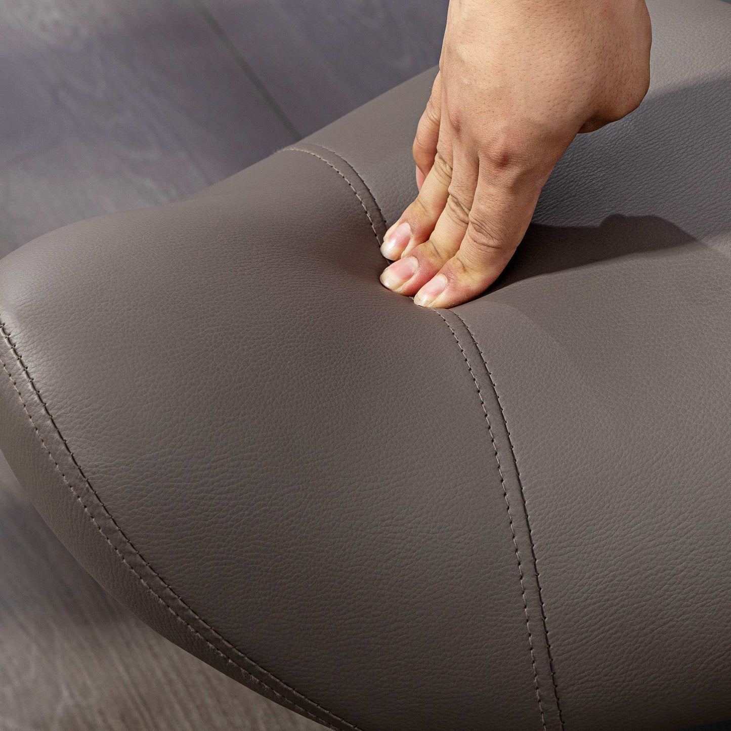 Saddle Stool, PU Leather Adjustable Rolling Salon Chair with Steel Frame for Massage, Spa, Beauty And Tattoo