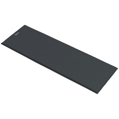 Outsunny Single Inflatable Mattress Sleeping Pad, Self-Inflating, Grey
