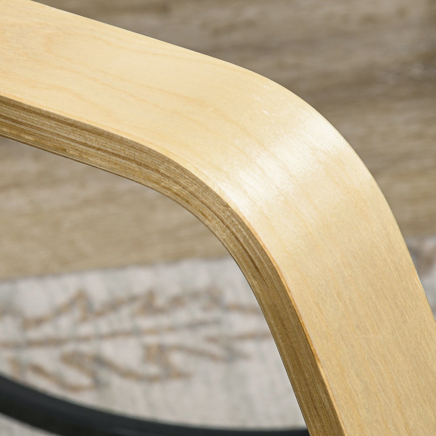 Rocking Lounge Chair Recliner Relaxation Lounging Relaxing Seat with Adjustable Footrest, Side Pocket and Pillow