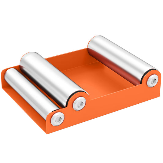 Motorcycle Wheel Cleaning Roller Maintenance Stand with Steel Frame, Aluminium Rollers, for Tyre Cleaning and Chain Lubrication, Fit Tyre Width < 180mm, Bikes < 485lb, Orange