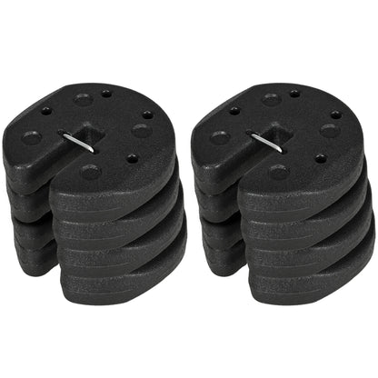 Gazebo Weights Set of 8, 24KG Weights for Gazebo Legs with Reinforce Pins and Carry Belt, for Canopies Marquees Tents