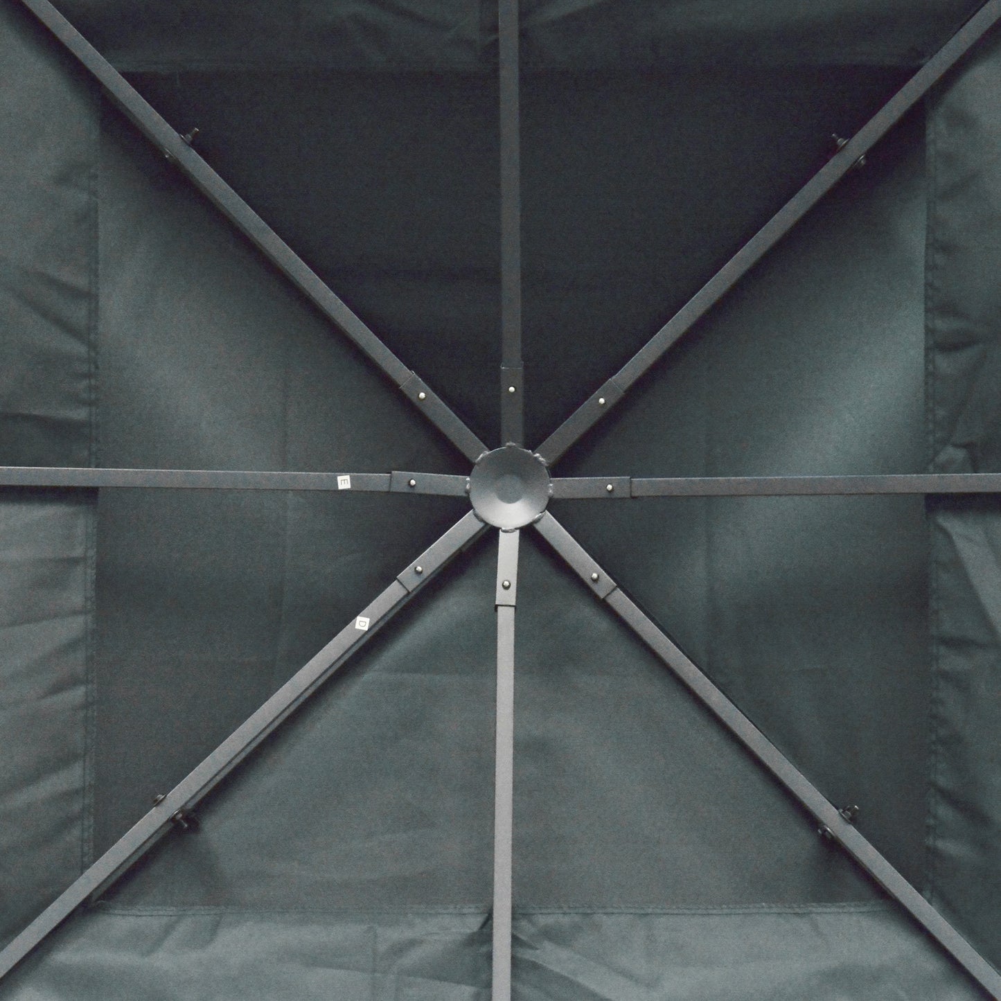 3x3m 2-Tier Gazebo Replacement Canopy Roof | 180g PA-Coated Polyester | UV & Rain Protection | 8 Grommet Drainage Holes | Hook & Loop Fasteners | Fits Outsunny 01-0153 Series Only | 300x300cm | Charcoal Grey